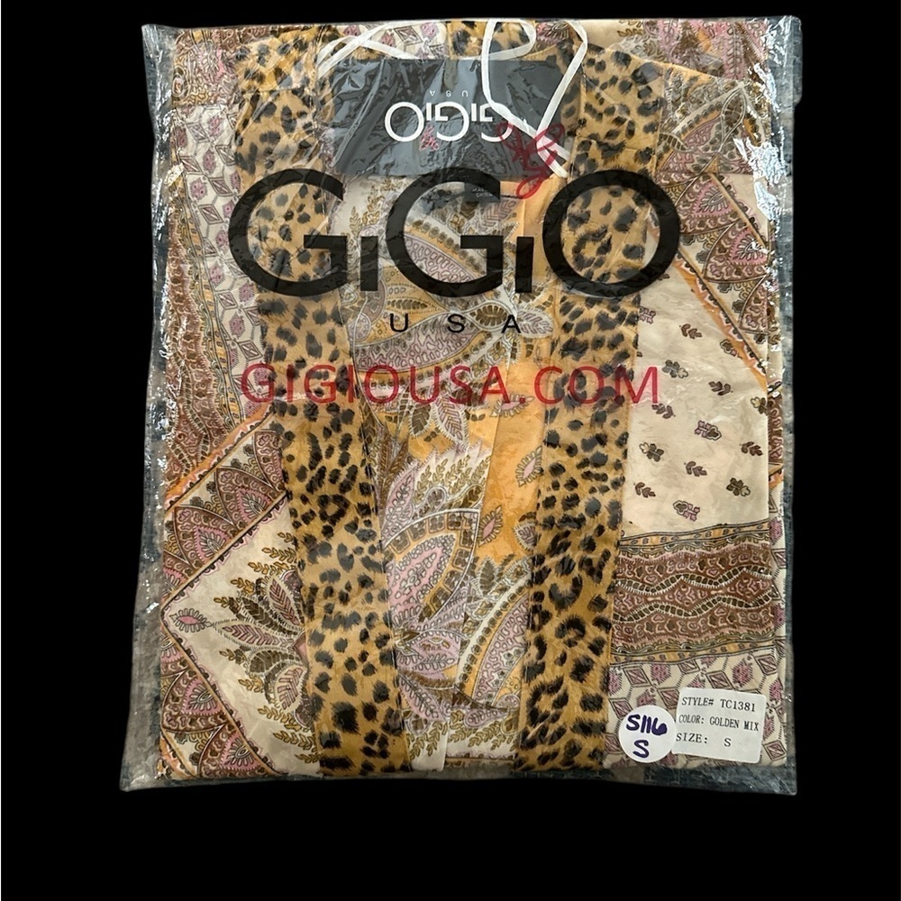GigiO Bohemian Printed Lightweight Casual Kimono Loose Fit Small - Picture 5 of 7